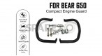 Fit For Royal Enfield Bear 650 Compact Engine Guard Black - SPAREZO